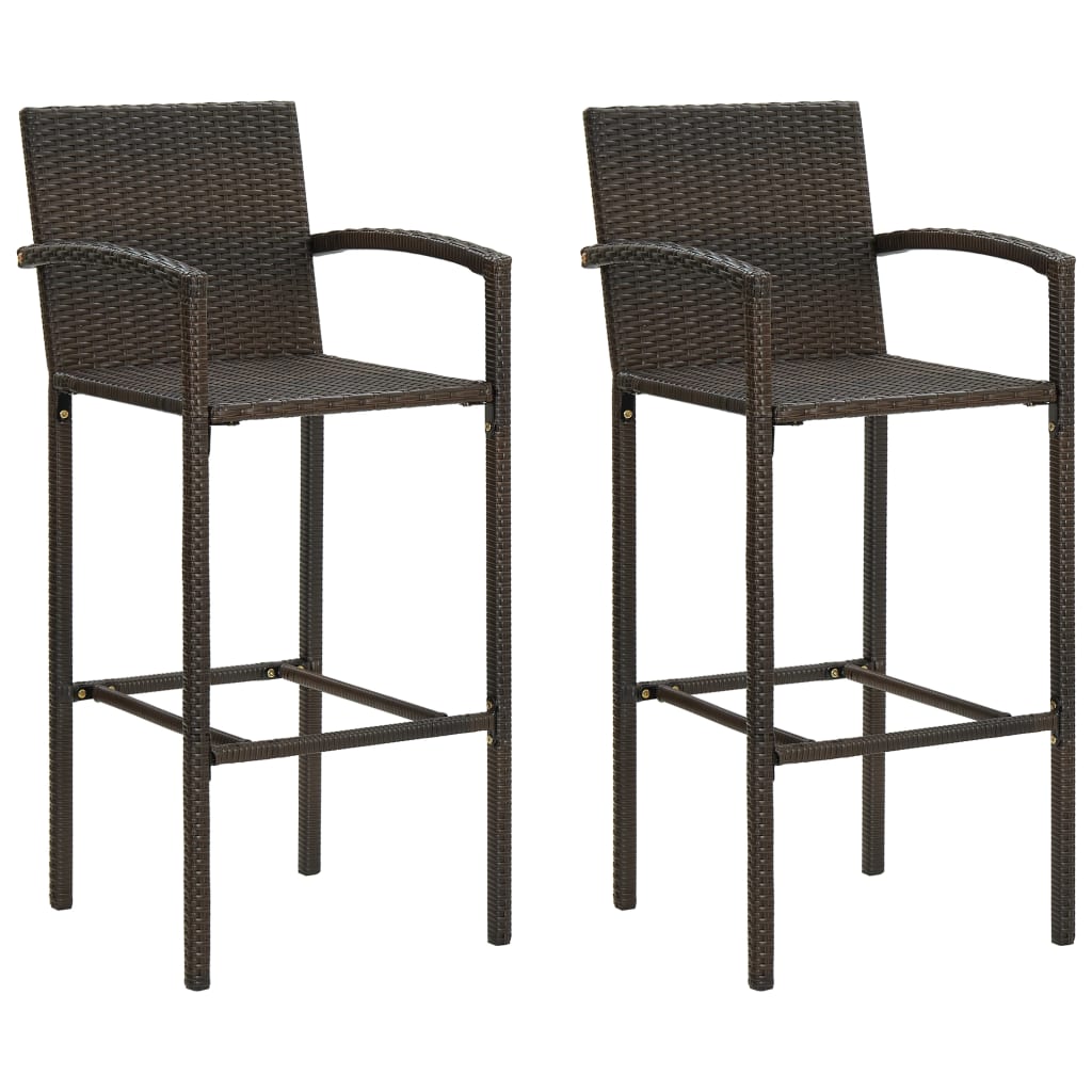 vidaXL Patio Bar Set Bar Table and Stools Patio Furniture Set Conversation Set-56