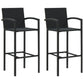 vidaXL Patio Bar Set Bar Table and Stools Patio Furniture Set Conversation Set-36