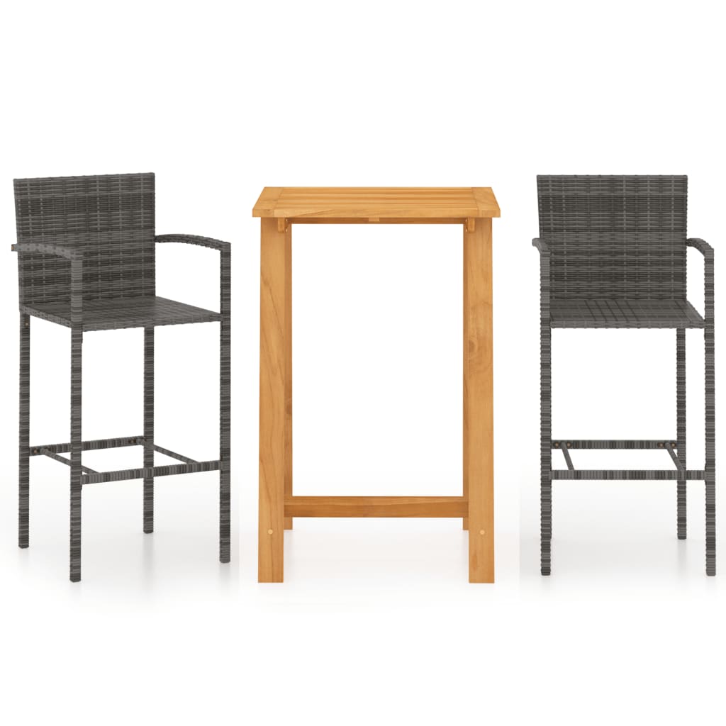 vidaXL Patio Bar Set Bar Table and Stools Patio Furniture Set Conversation Set-51