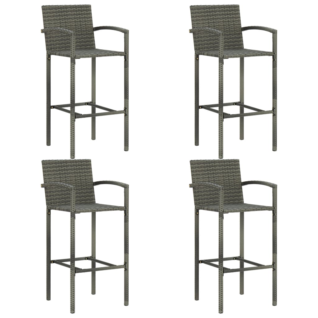 vidaXL Patio Bar Set Bar Table and Stools Patio Furniture Set Conversation Set-21