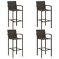 vidaXL Patio Bar Set Bar Table and Stools Patio Furniture Set Conversation Set-40