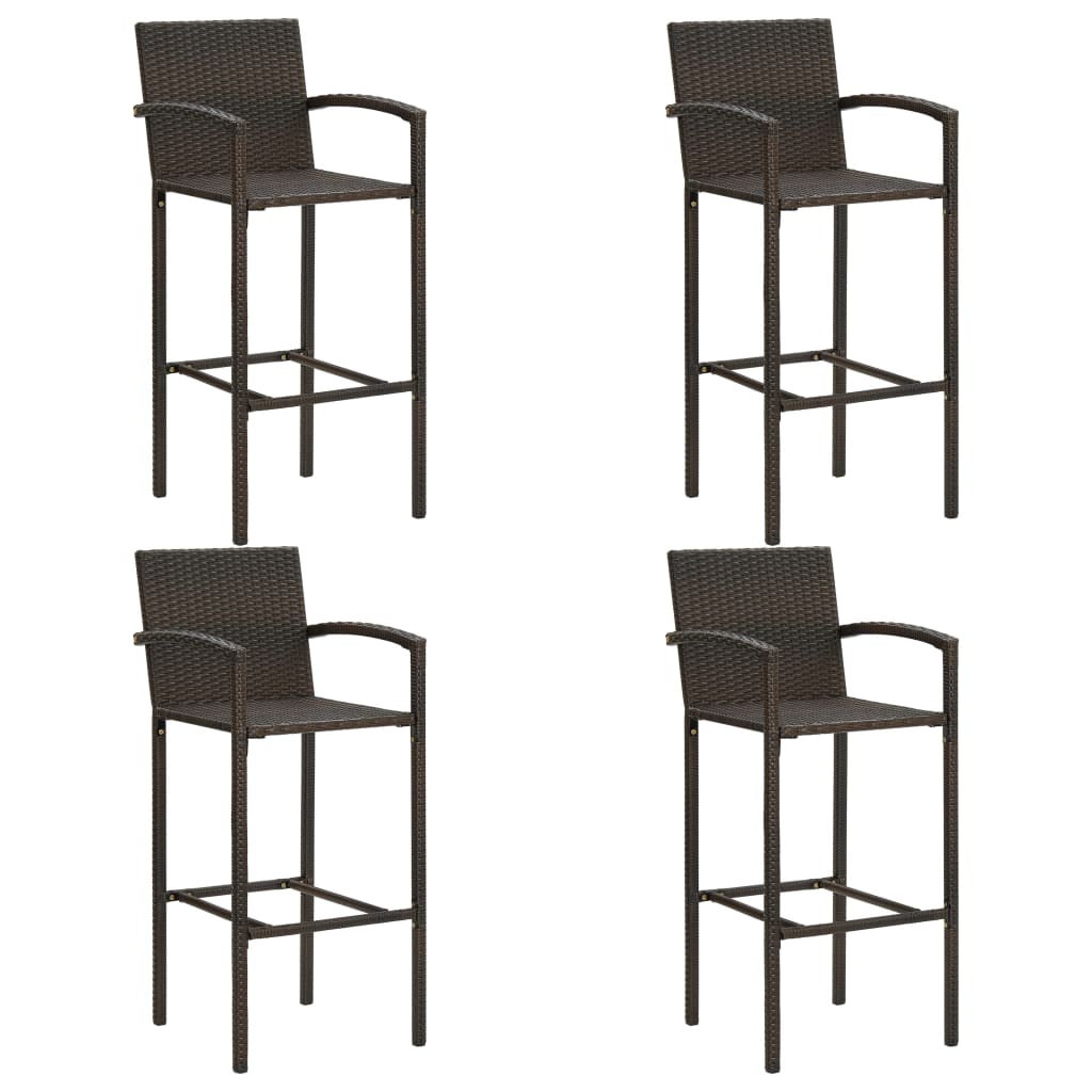 vidaXL Patio Bar Set Bar Table and Stools Patio Furniture Set Conversation Set-40