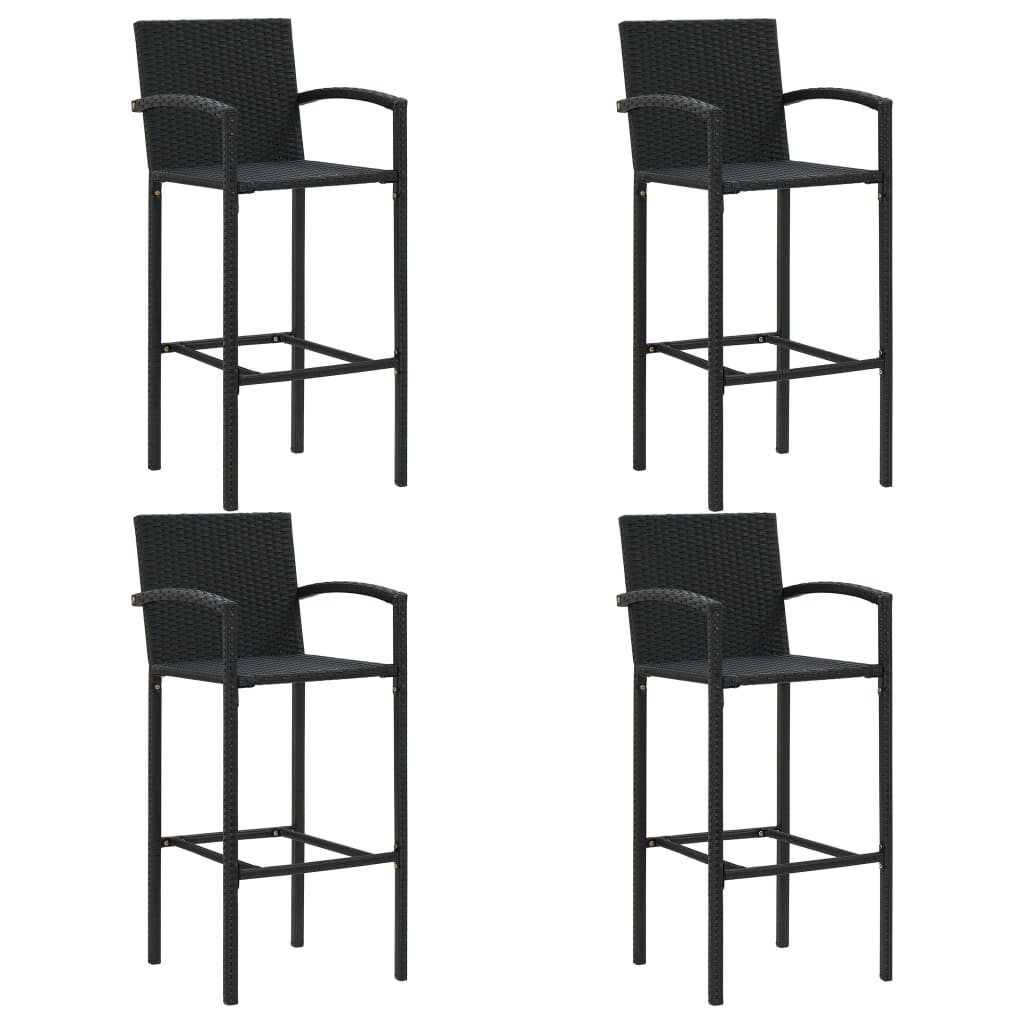 vidaXL Patio Bar Set Bar Table and Stools Patio Furniture Set Conversation Set-18