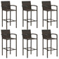 vidaXL Patio Bar Set Bar Table and Stools Patio Furniture Set Conversation Set-46
