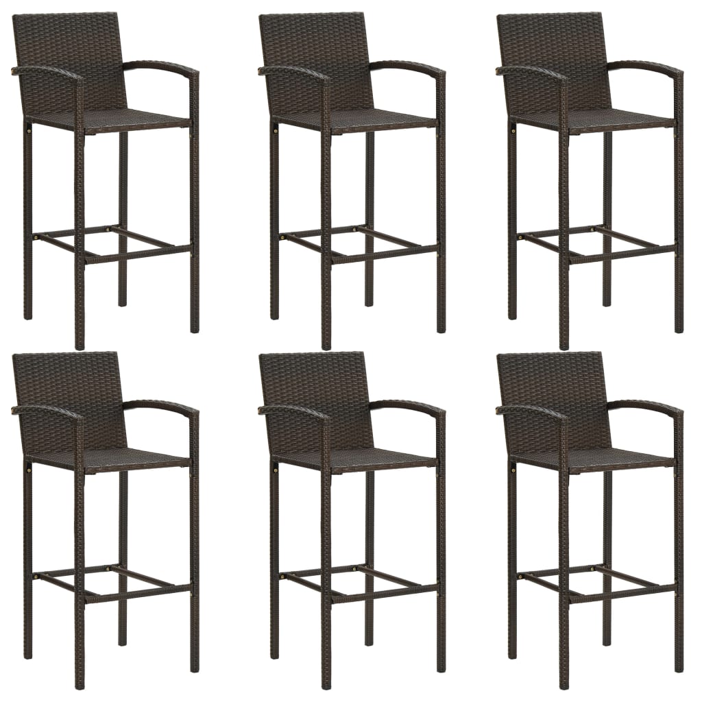 vidaXL Patio Bar Set Bar Table and Stools Patio Furniture Set Conversation Set-46