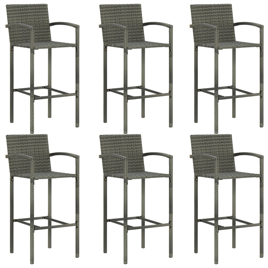 vidaXL Patio Bar Set Bar Table and Stools Patio Furniture Set Conversation Set-19