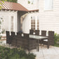 vidaXL Patio Dining Set Patio Table and Rattan Chair Outdoor Furniture Set-88