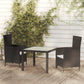 vidaXL Patio Dining Set Patio Table and Rattan Chair Outdoor Furniture Set-50