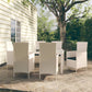 vidaXL Patio Dining Set Patio Table and Rattan Chair Outdoor Furniture Set-51