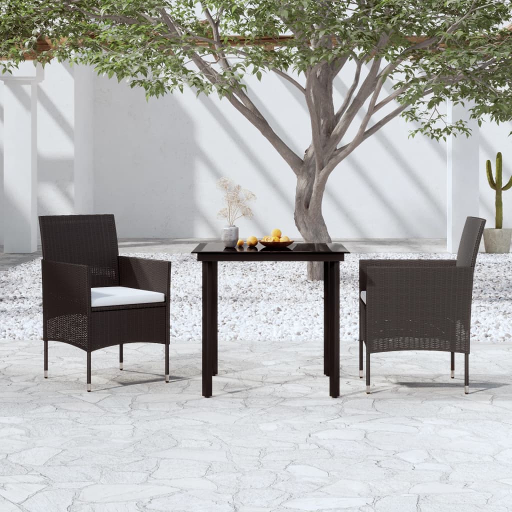 vidaXL Patio Dining Set Outdoor Dining Set Table and Chair Set for Garden-35