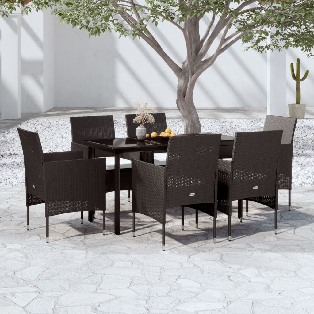 vidaXL Patio Dining Set Outdoor Dining Set Table and Chair Set for Garden-45