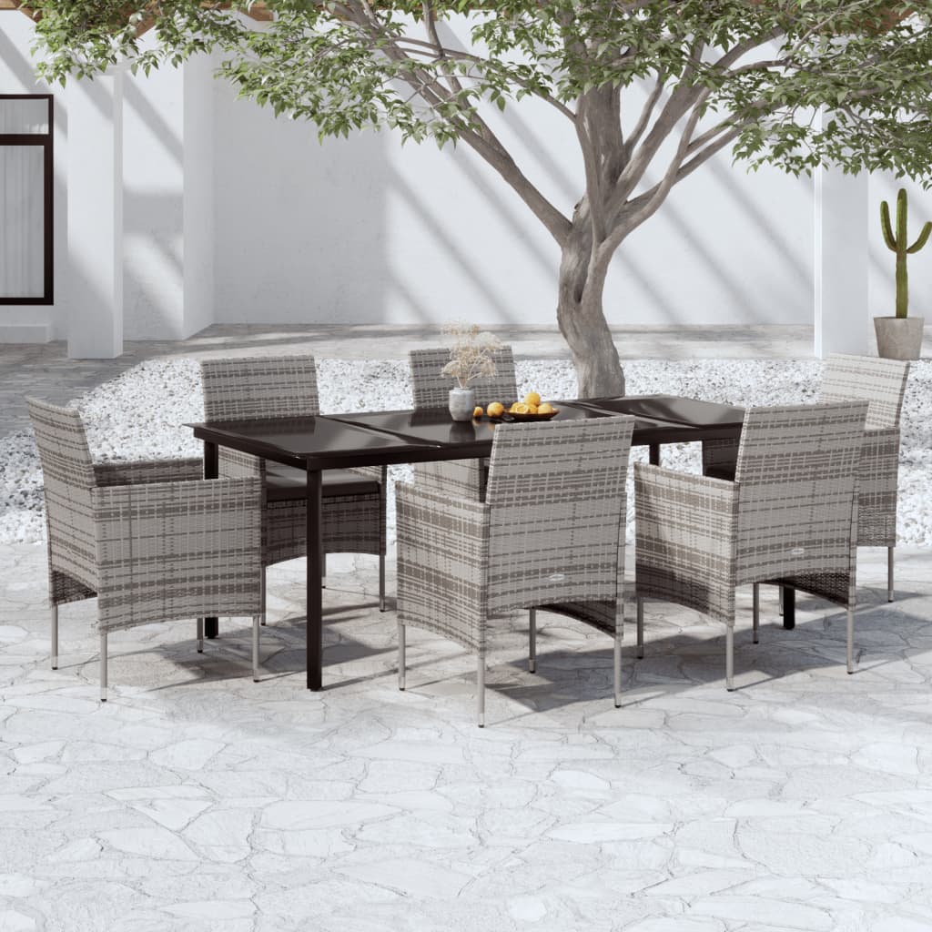 vidaXL Patio Dining Set Outdoor Dining Set Table and Chair Set for Garden-52