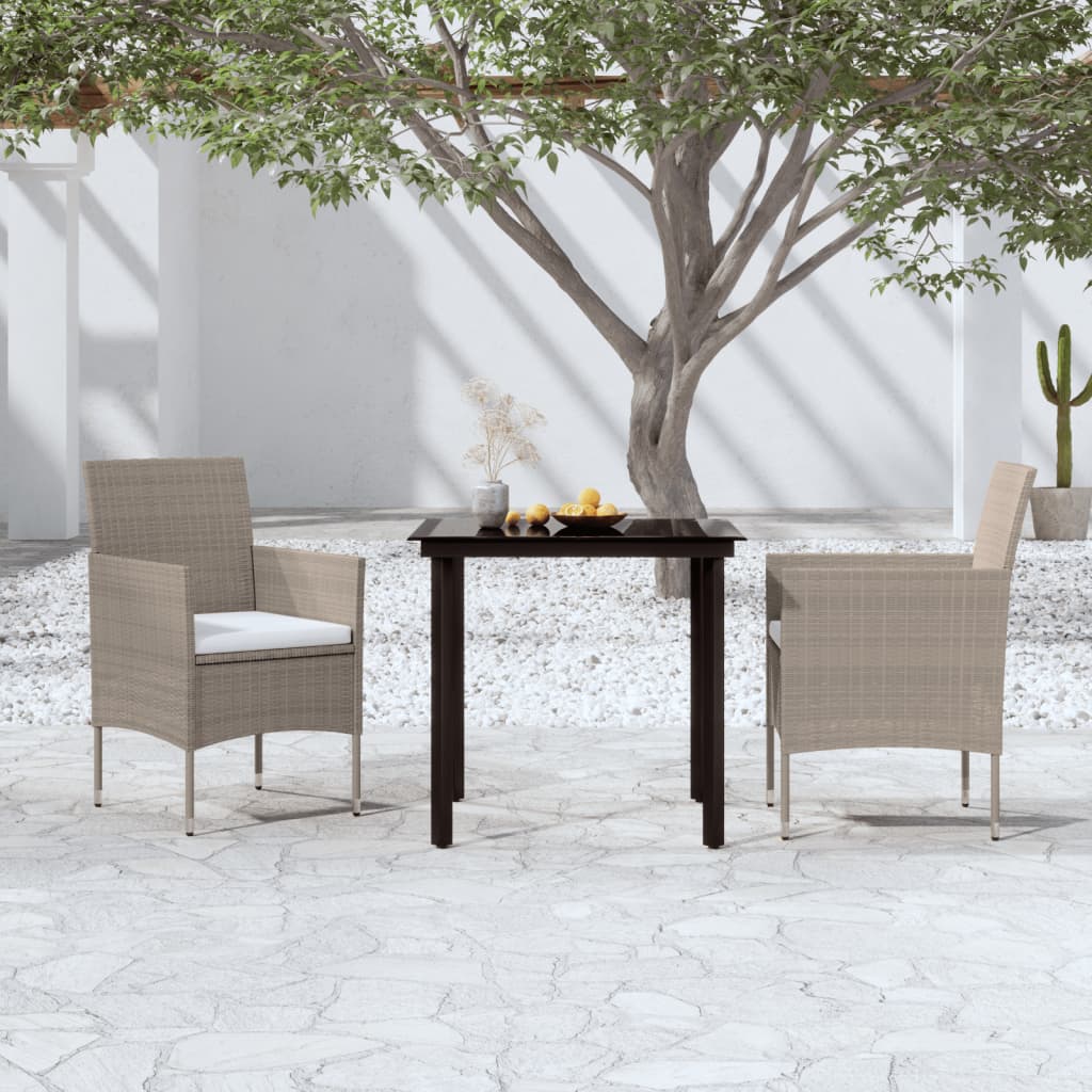 vidaXL Patio Dining Set Outdoor Dining Set Table and Chair Set for Garden-12