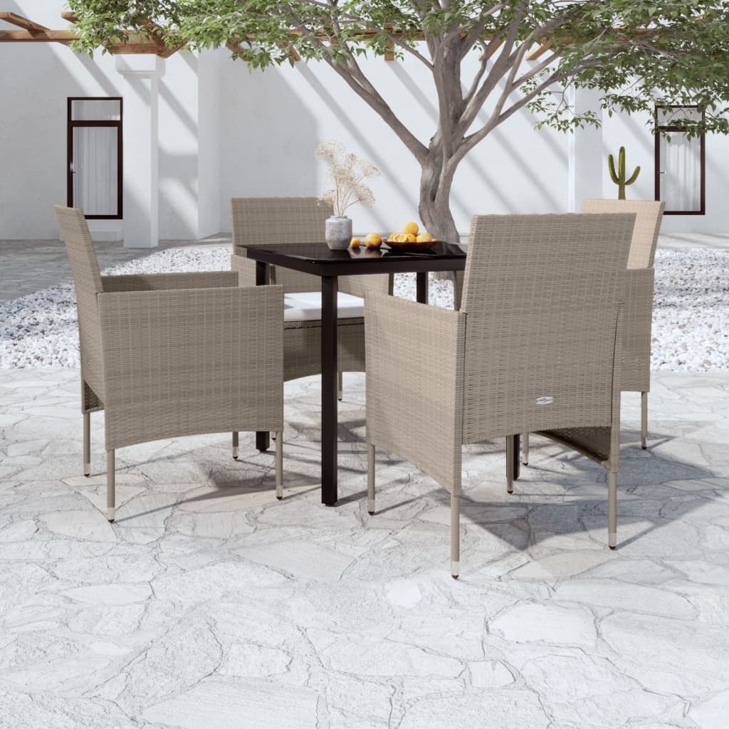 vidaXL Patio Dining Set Outdoor Dining Set Table and Chair Set for Garden-38