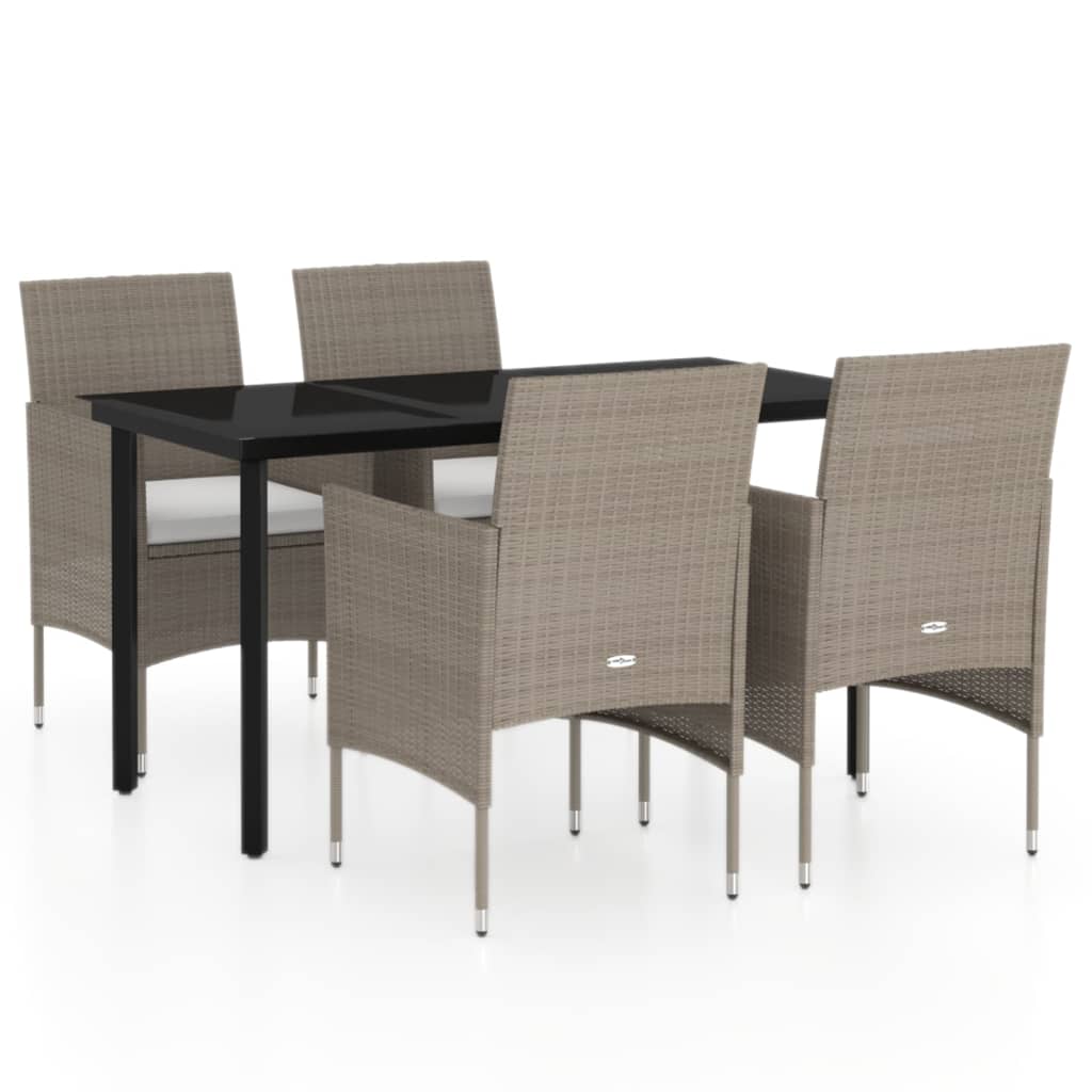 vidaXL Patio Dining Set Outdoor Dining Set Table and Chair Set for Garden-3