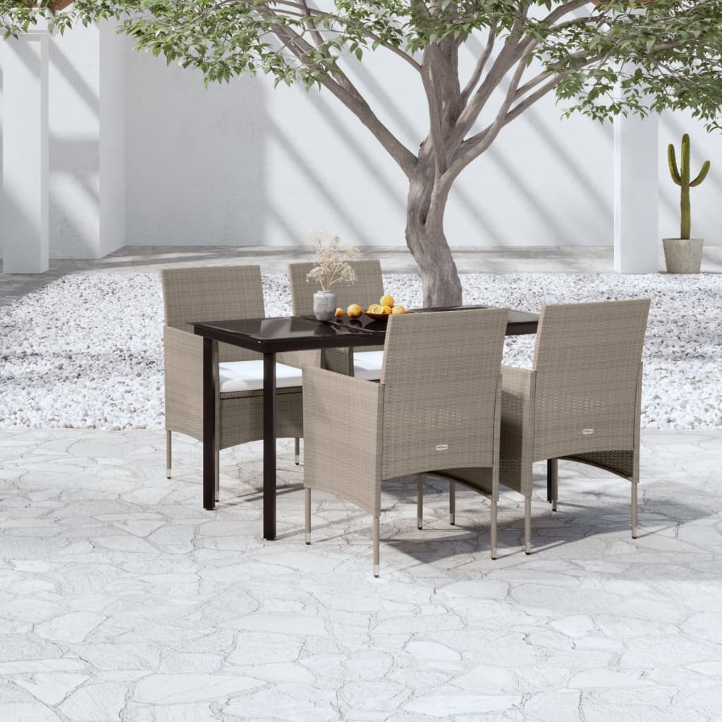 vidaXL Patio Dining Set Outdoor Dining Set Table and Chair Set for Garden-15