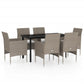 vidaXL Patio Dining Set Outdoor Dining Set Table and Chair Set for Garden-53