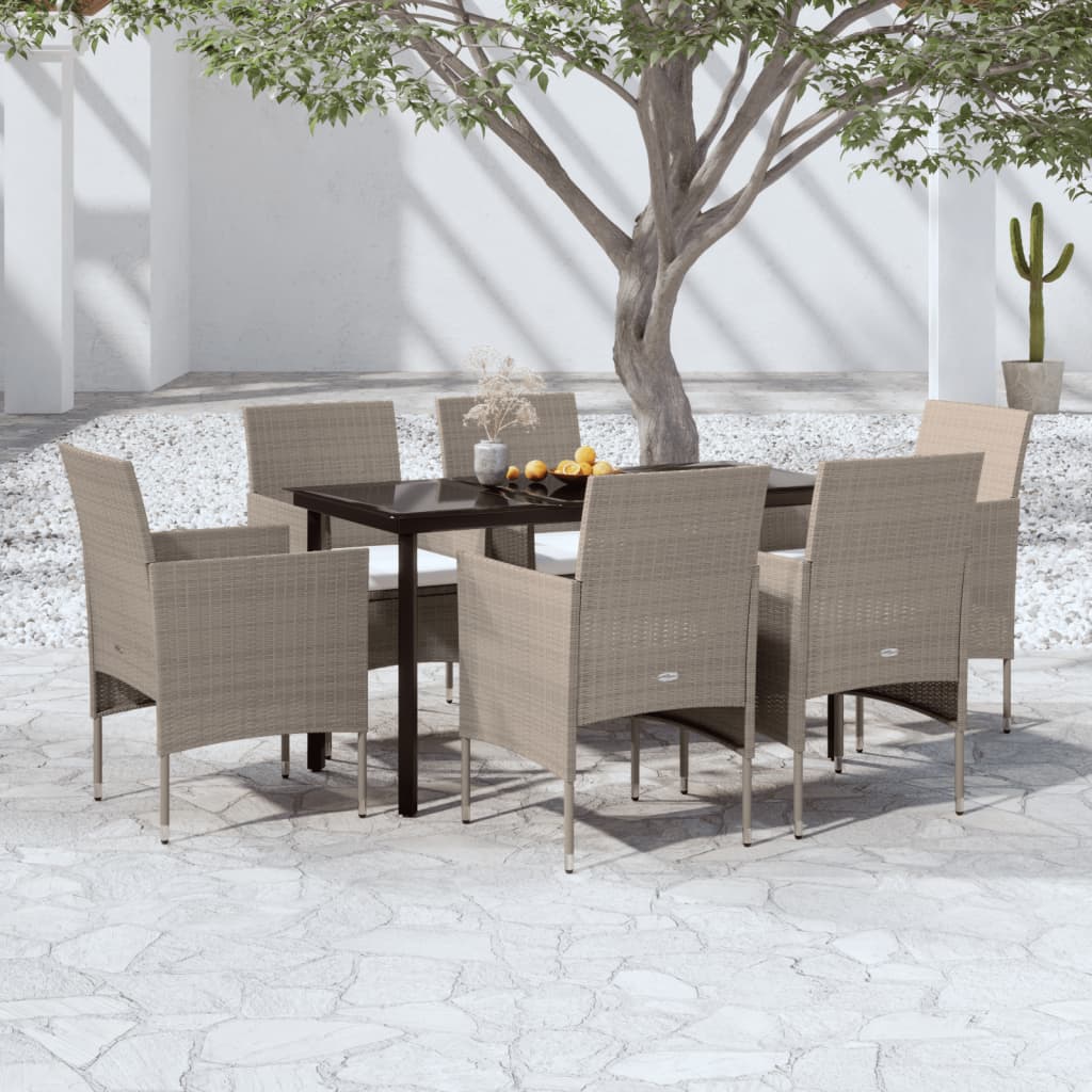 vidaXL Patio Dining Set Outdoor Dining Set Table and Chair Set for Garden-0