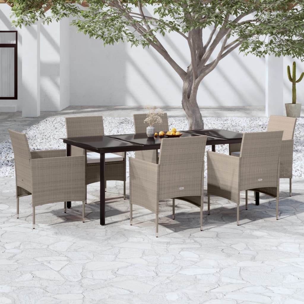 vidaXL Patio Dining Set Outdoor Dining Set Table and Chair Set for Garden-27