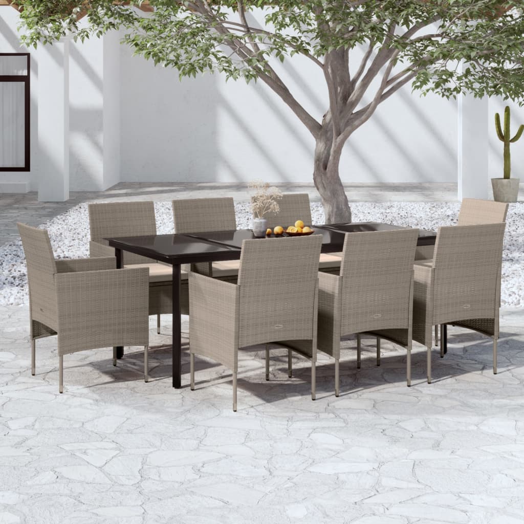 vidaXL Patio Dining Set Outdoor Dining Set Table and Chair Set for Garden-48