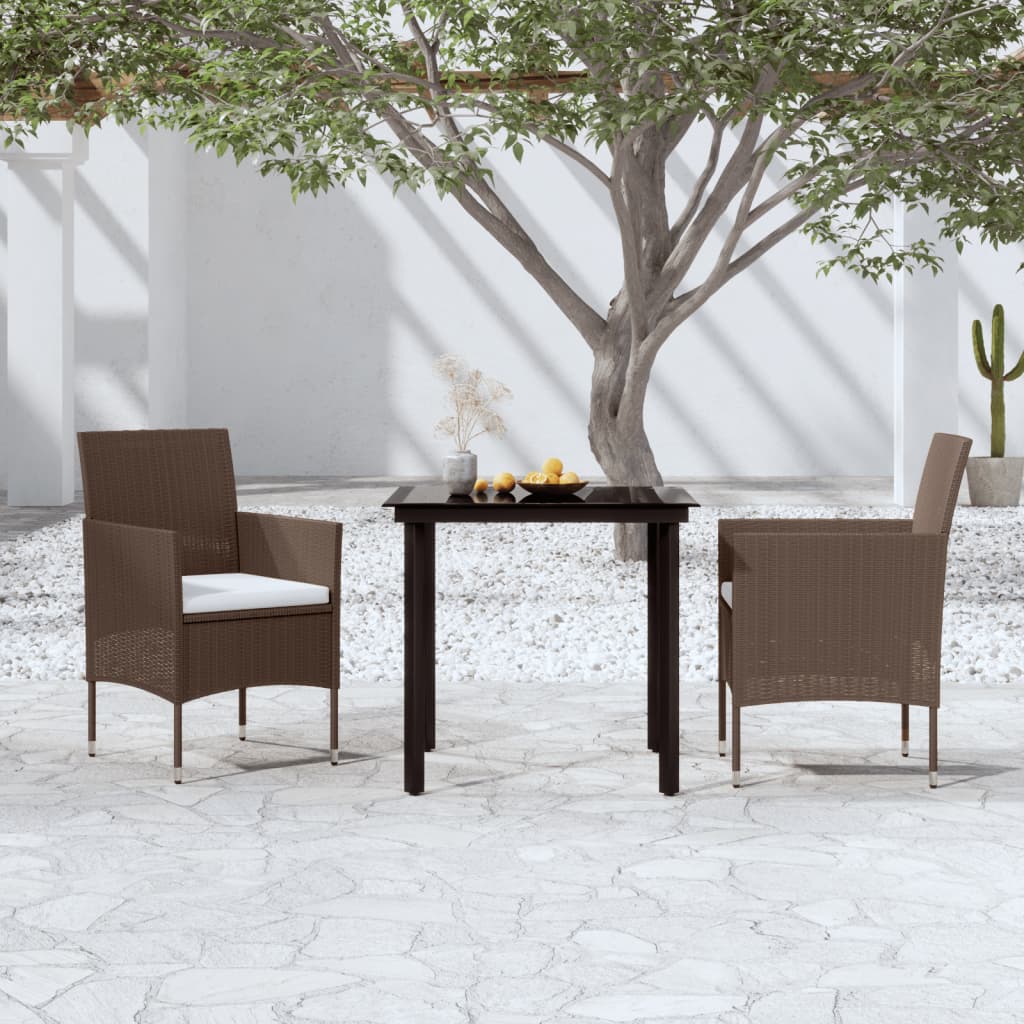 vidaXL Patio Dining Set Outdoor Dining Set Table and Chair Set for Garden-20