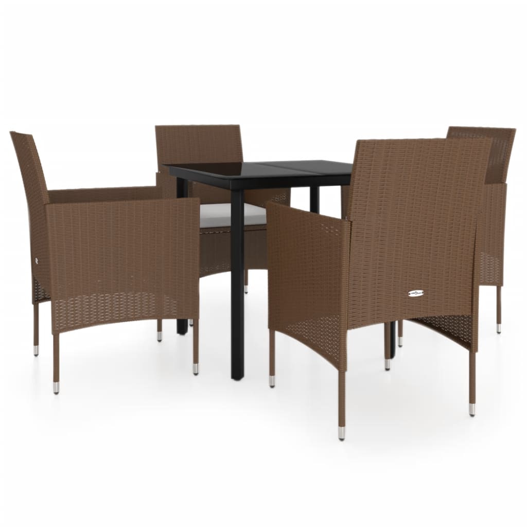 vidaXL Patio Dining Set Outdoor Dining Set Table and Chair Set for Garden-26