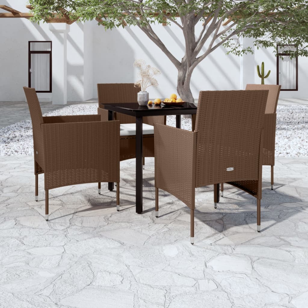 vidaXL Patio Dining Set Outdoor Dining Set Table and Chair Set for Garden-32