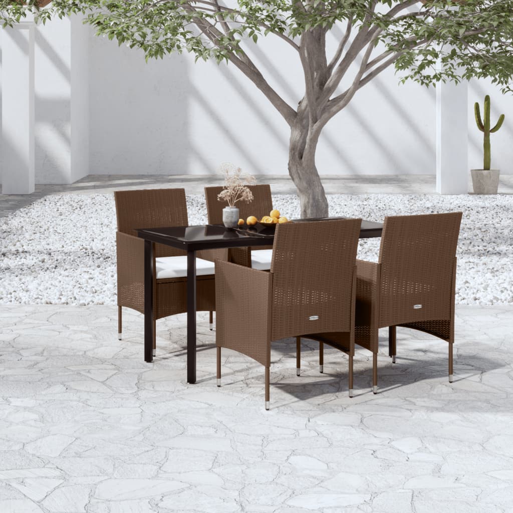 vidaXL Patio Dining Set Outdoor Dining Set Table and Chair Set for Garden-8