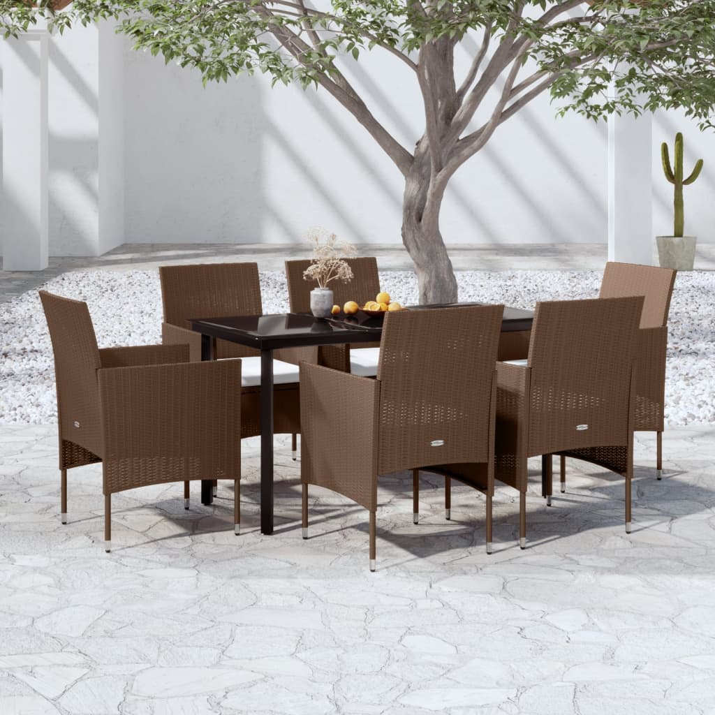 vidaXL Patio Dining Set Outdoor Dining Set Table and Chair Set for Garden-41