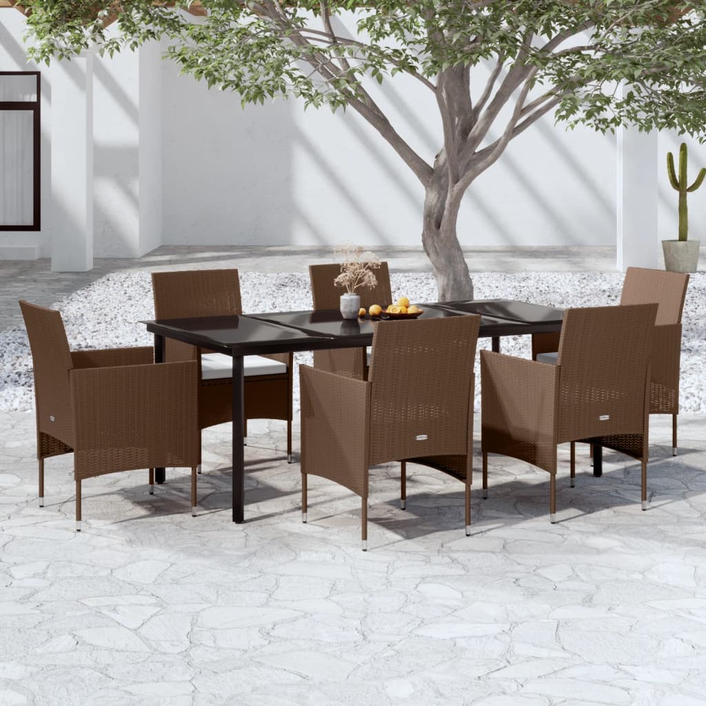 vidaXL Patio Dining Set Outdoor Dining Set Table and Chair Set for Garden-51