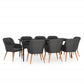 vidaXL Patio Dining Set Outdoor Dining Set Table and Chair Set for Garden-20