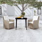 vidaXL 5 Piece Patio Dining Set Black-22