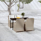 vidaXL 5 Piece Patio Dining Set Black-0