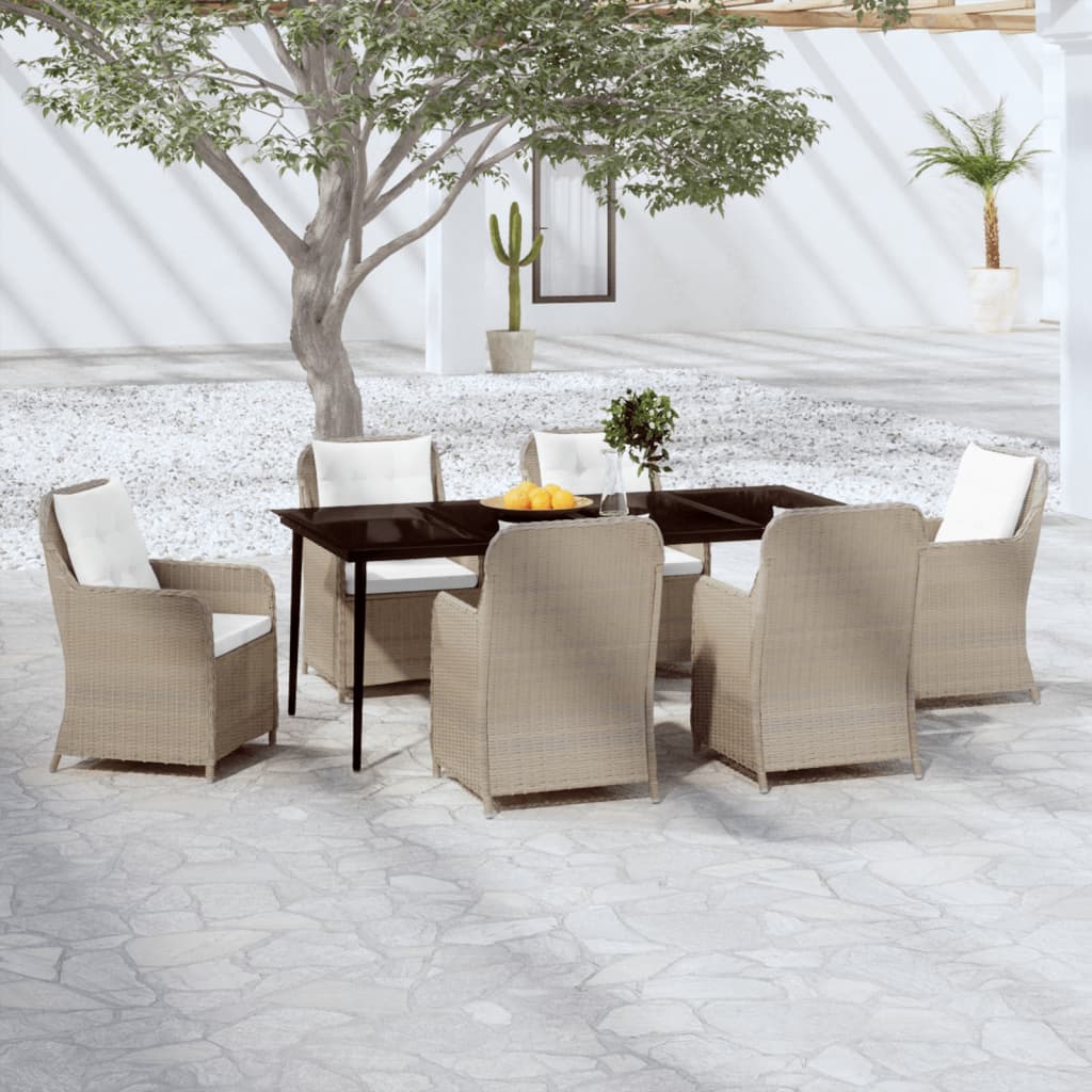 vidaXL 5 Piece Patio Dining Set Black-6