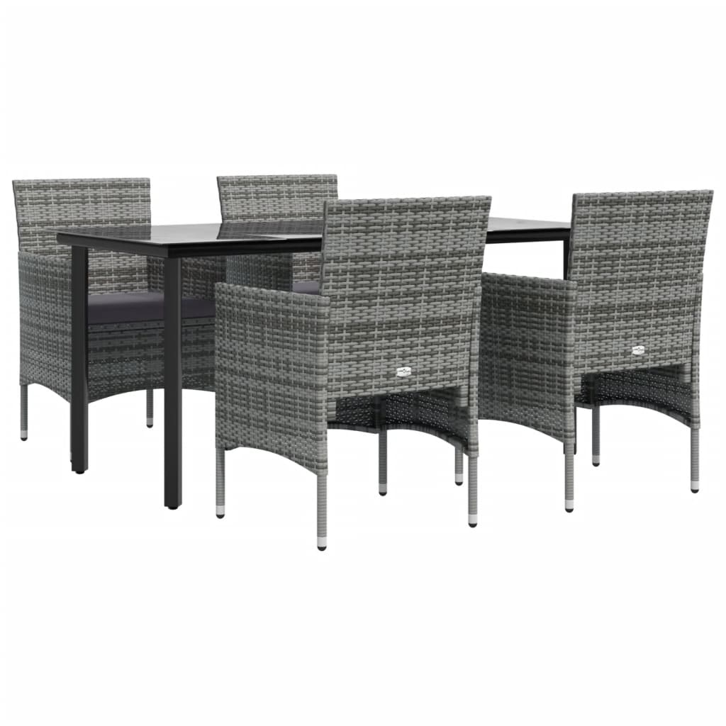 vidaXL Patio Dining Set Outdoor Dining Set Table and Chair Set for Garden-11