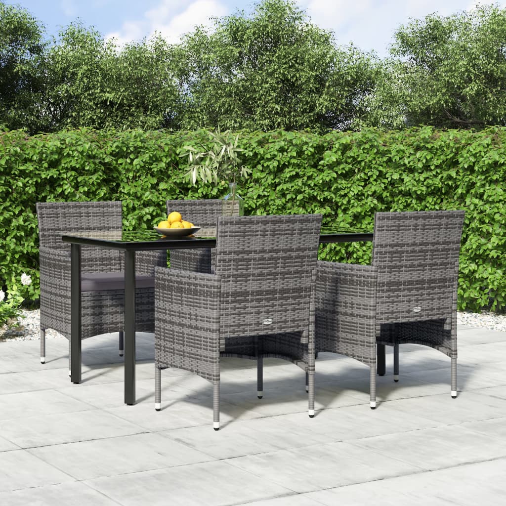 vidaXL Patio Dining Set Outdoor Dining Set Table and Chair Set for Garden-17