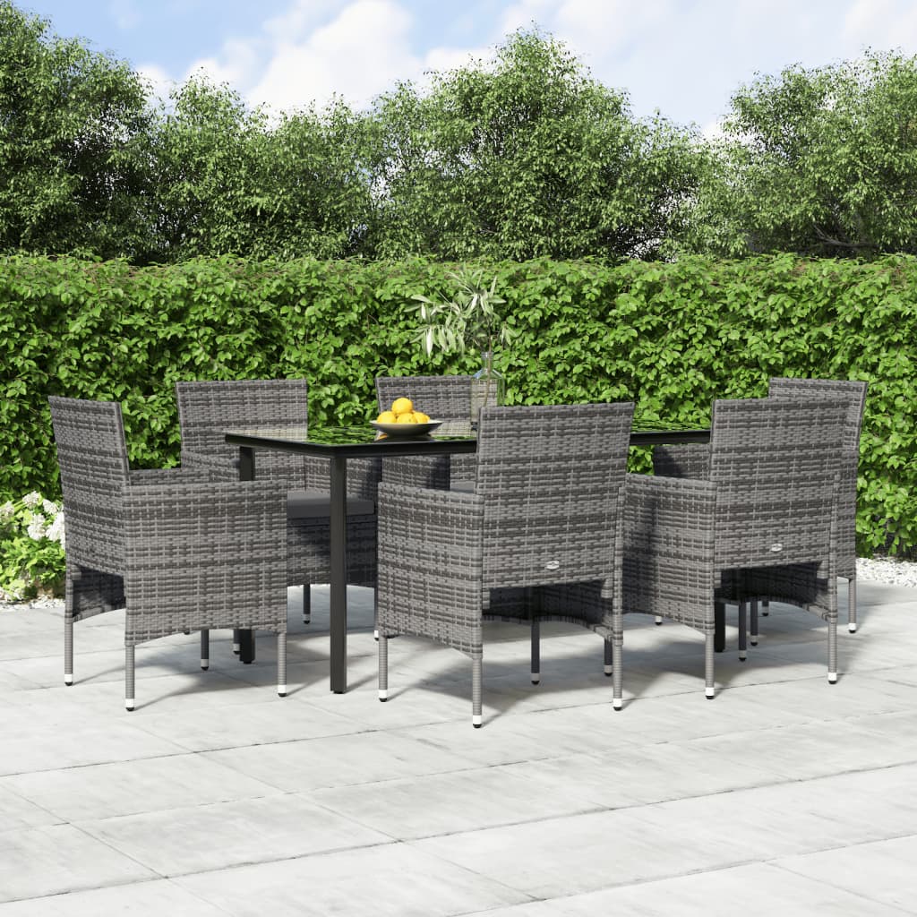 vidaXL Patio Dining Set Outdoor Dining Set Table and Chair Set for Garden-16