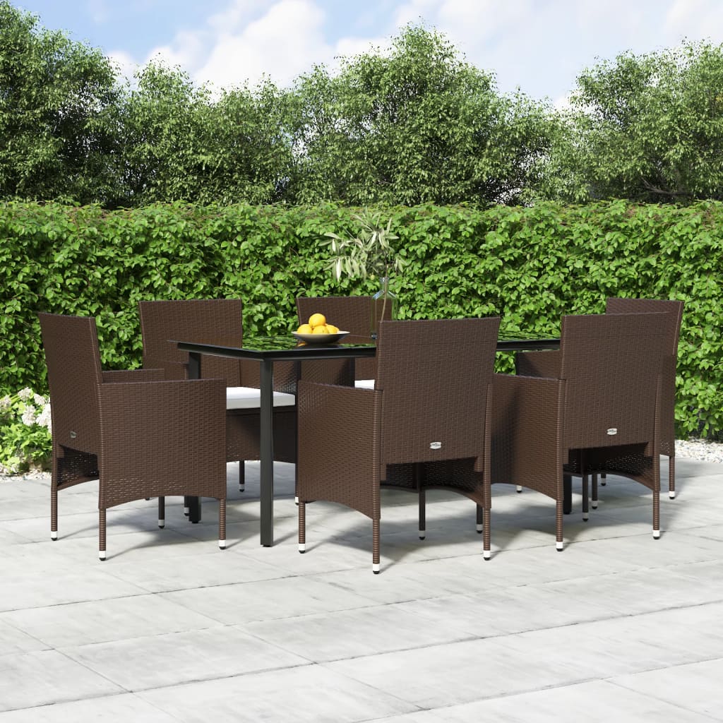 vidaXL Patio Dining Set Outdoor Dining Set Table and Chair Set for Garden-29