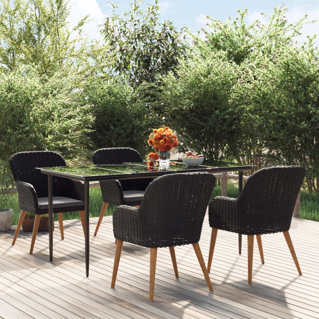 vidaXL Patio Dining Set Outdoor Dining Set Table and Chair Set for Garden-27