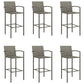 vidaXL Patio Bar Set Outdoor Patio Wicker Set Bar Height Chair Poly Rattan-38