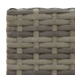 vidaXL Patio Bar Set Outdoor Patio Wicker Set Bar Height Chair Poly Rattan-58