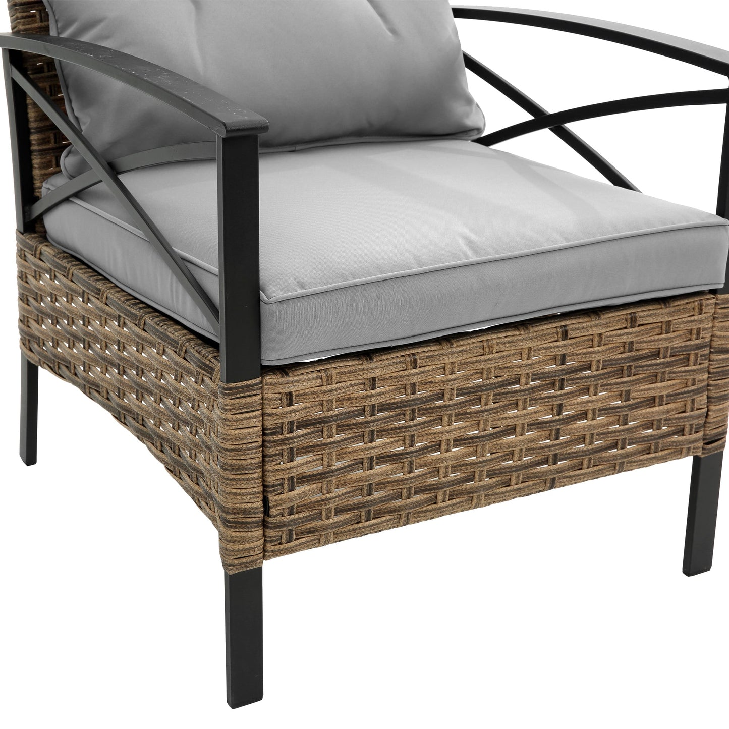 4 Piece Rattan Wicker Patio Set-5