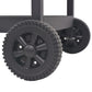 vidaXL BBQ Charcoal Smoker with Bottom Shelf Black-5