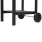 vidaXL Charcoal-Fueled BBQ Grill with Bottom Shelf Black-1