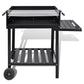 vidaXL BBQ Stand Charcoal Barbecue 2 Wheels-1