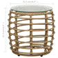 vidaXL Patio Bistro Set 3 Piece Round Table Patio Conversation Set Poly Rattan-2