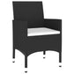 vidaXL Patio Dining Set 3 Piece Rattan Patio Conversation Set Poly Rattan-12