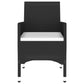 vidaXL Patio Dining Set 3 Piece Rattan Patio Conversation Set Poly Rattan-13