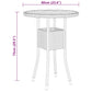 vidaXL Patio Dining Set 3 Piece Rattan Patio Conversation Set Poly Rattan-14