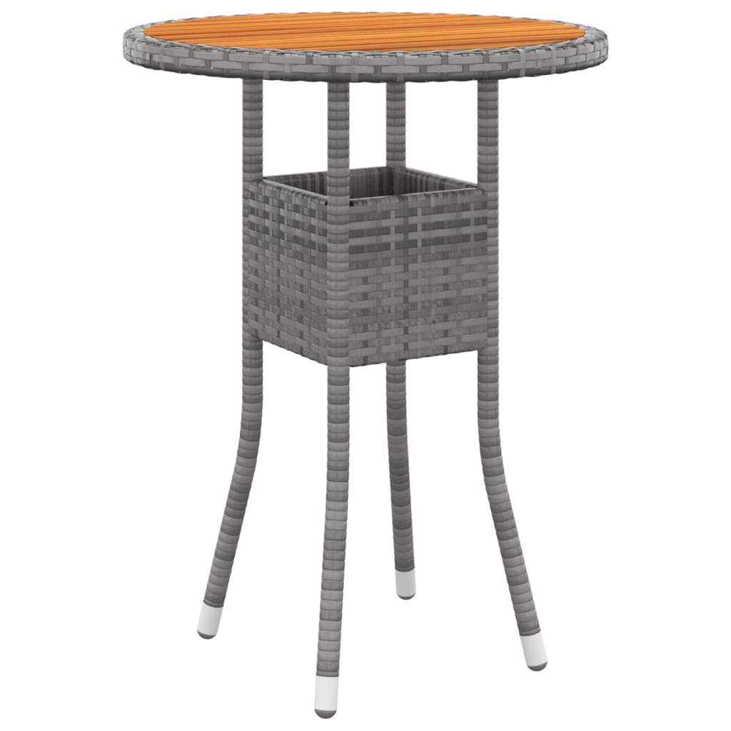 vidaXL Patio Dining Set 3 Piece Rattan Patio Conversation Set Poly Rattan-1